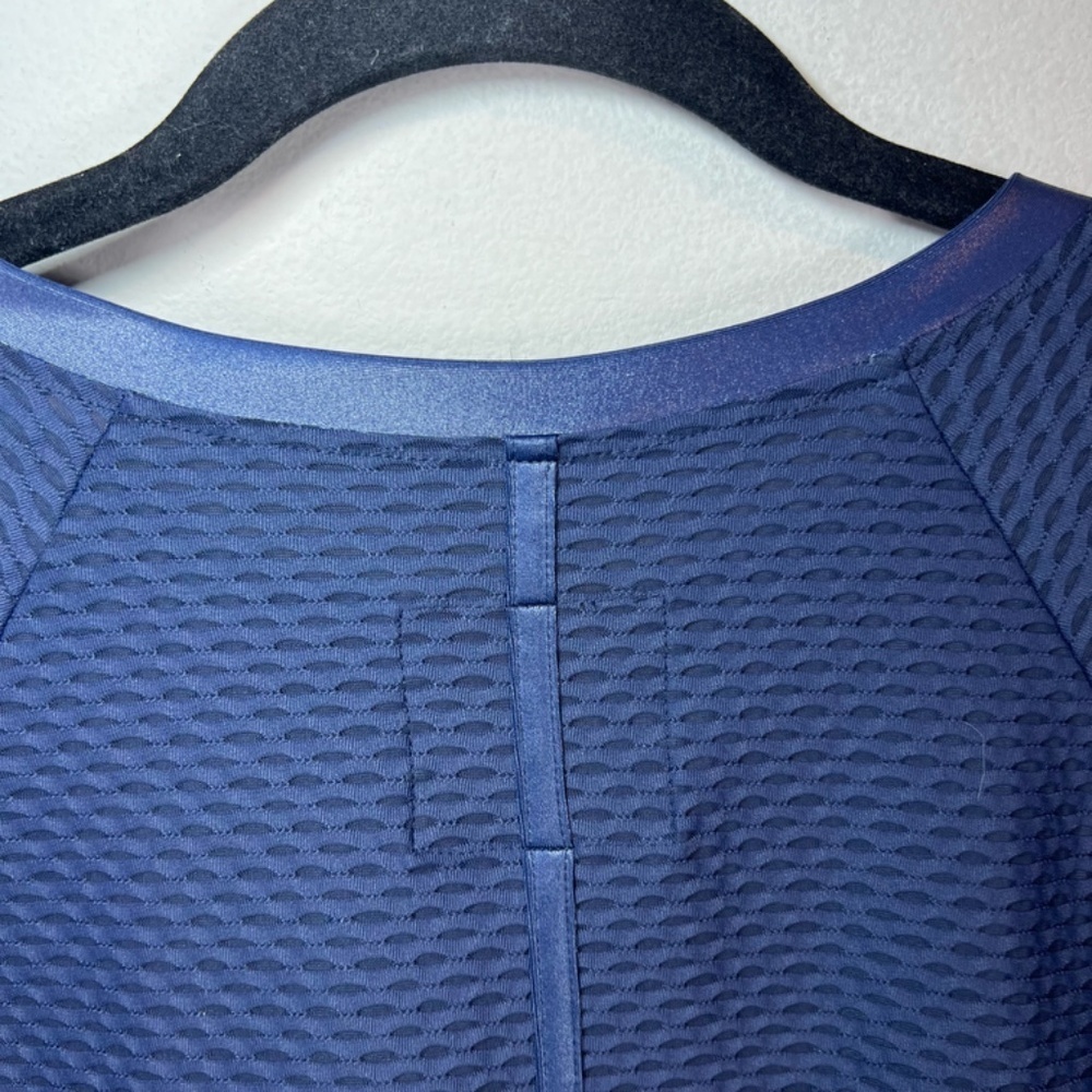 Koral Sofia Mesh Long Sleeve Shirt Top Midnight Blue Pullover Textured UV Medium - Picture 13 of 16
